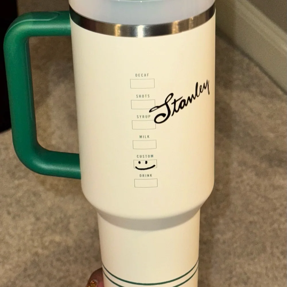 Stanley Cream and Green Travel Mug Duo - Picture 5 of 9